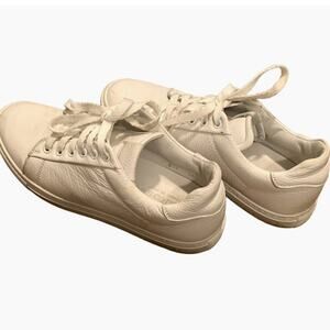 SCAROSSO Italian White Leather Sneakers SZ 36 EU / 6 US